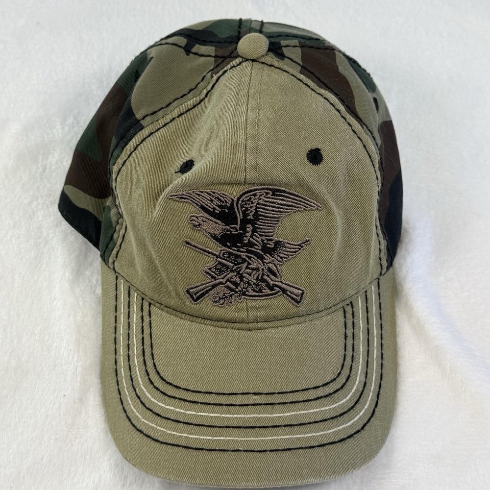 NRA Eagle Crossed Rifles Camo Outdoor Cap Adjustable Hunting Hat Embroidered